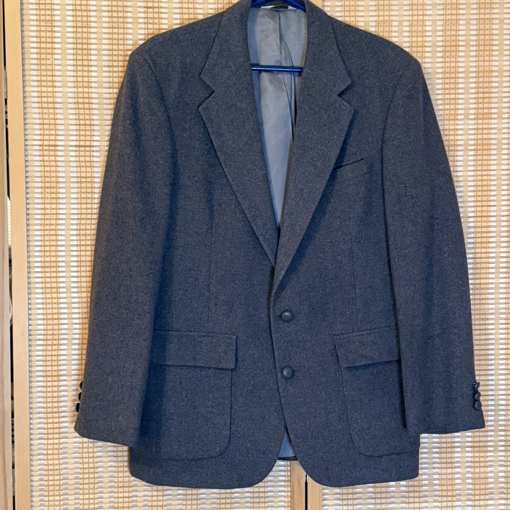 Christopher Hayes Mens 42X30 Blazer Jacket 100% Camel Hair Office Business Vtg